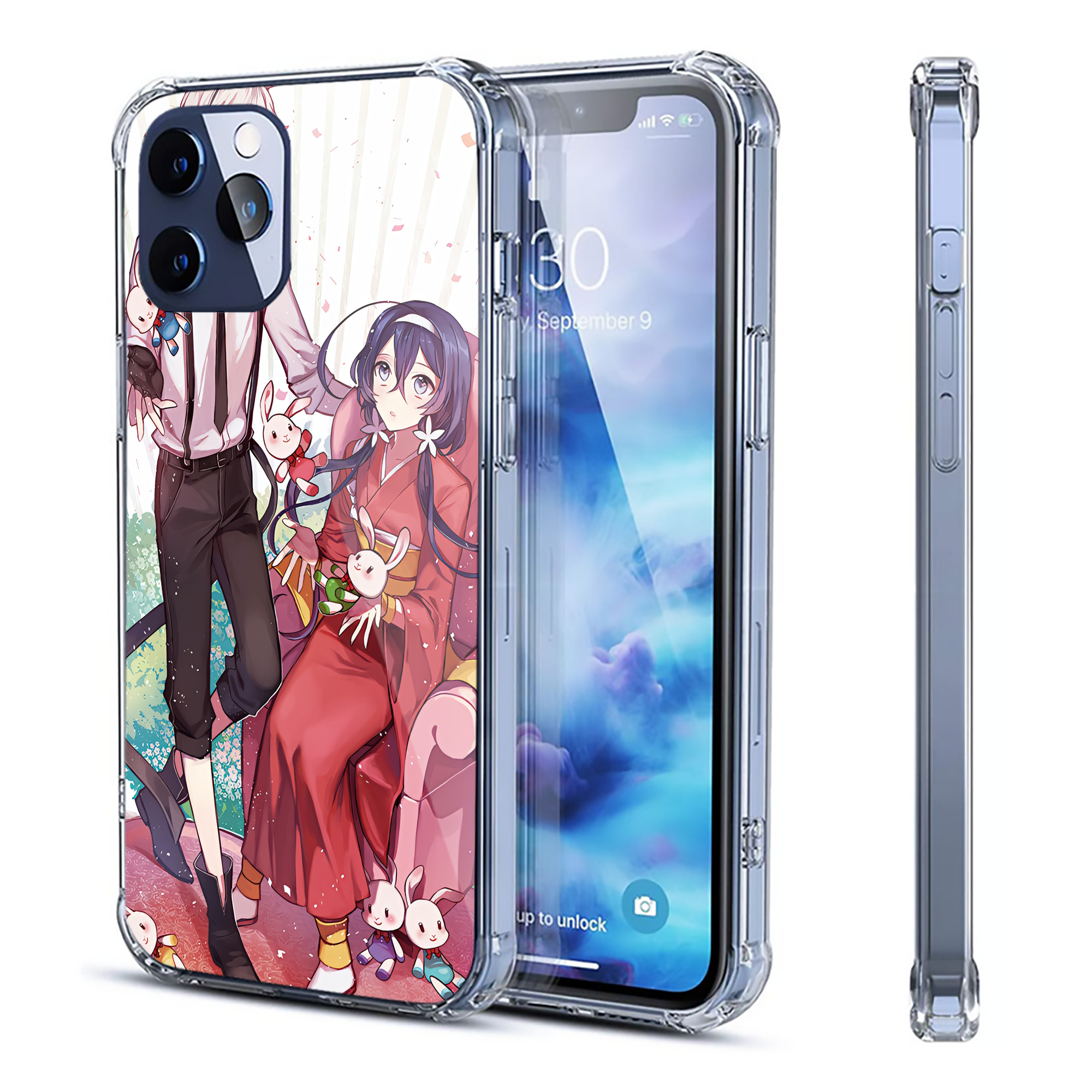 （画像用） 文豪ストレイドッグス Bungo Stray Dogs 【iPhone 12シリーズ対応】透明スマホケース（クリアソフトケース）
